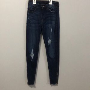 Dark Wash Stretchy Skinny Jeans